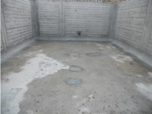 Recubrimiento de cisternas de concreto nuevas prevenir fugas de agua 