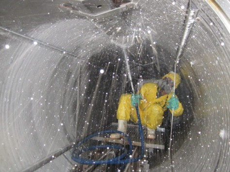 Limpieza y desinfeccion de tanques de acero inoxidable en espacios confinados Guadalajara Zapopan Jalisco 